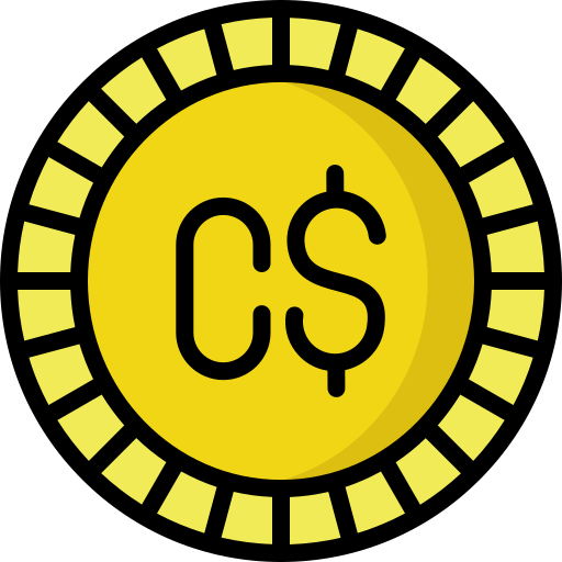 dolar canadiense Generic Outline Color icono