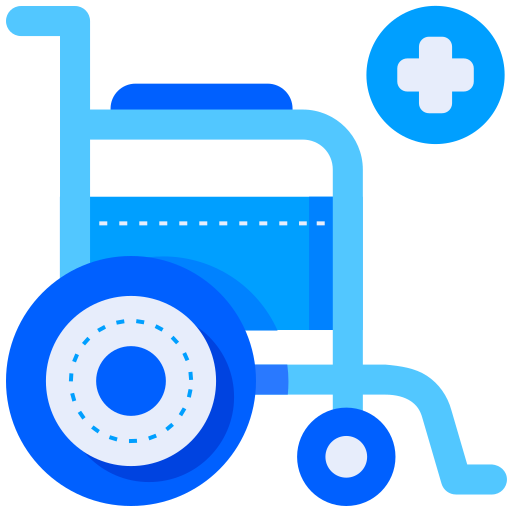 wózek inwalidzki Generic Blue ikona