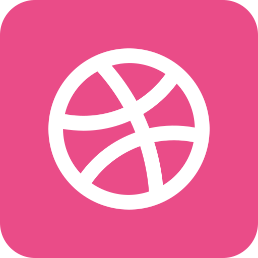 Dribbble Generic Flat icon