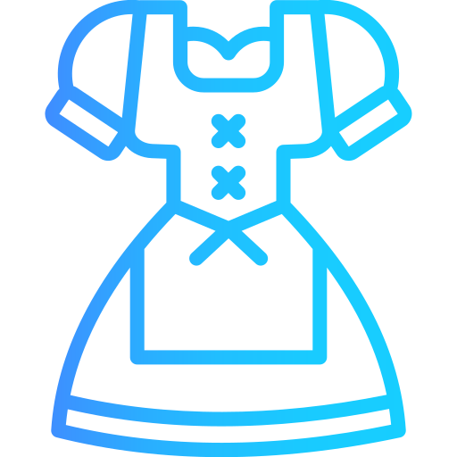 Широкая юбка в сборку Generic Gradient иконка