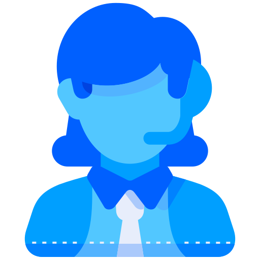 kunden-service Generic Blue icon