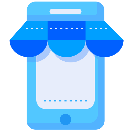 Mobile shopping Generic Blue icon