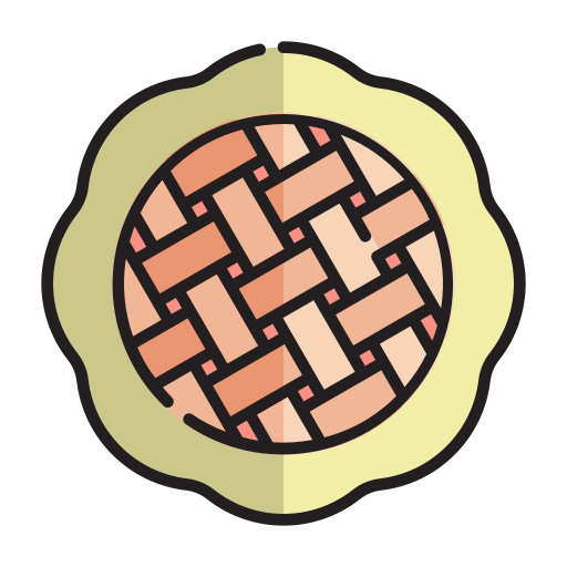 pie de manzana Generic Outline Color icono