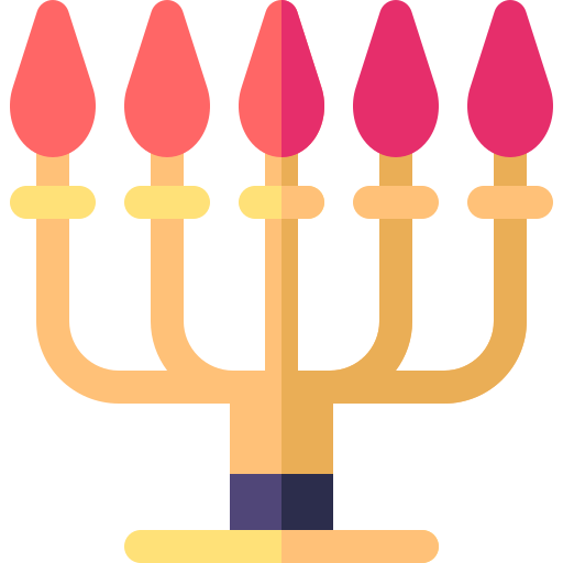 menorah Basic Rounded Flat icon