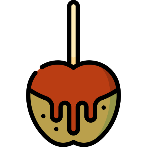 karmelizowane jabłko Special Lineal color ikona