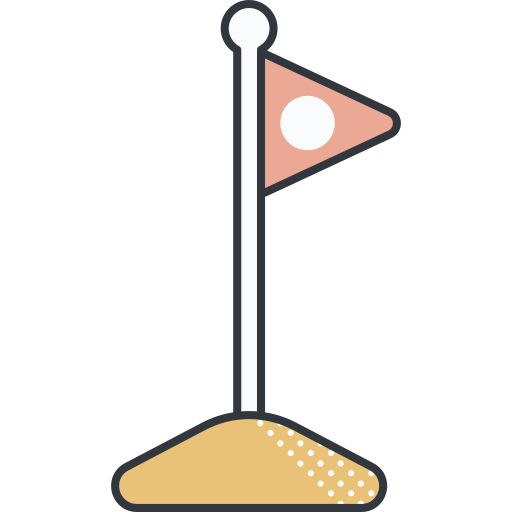 flaga Detailed Offset Lineal color ikona