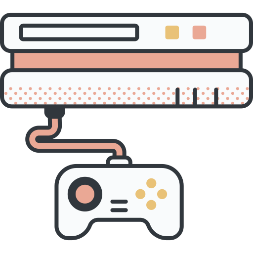 konsola Detailed Offset Lineal color ikona