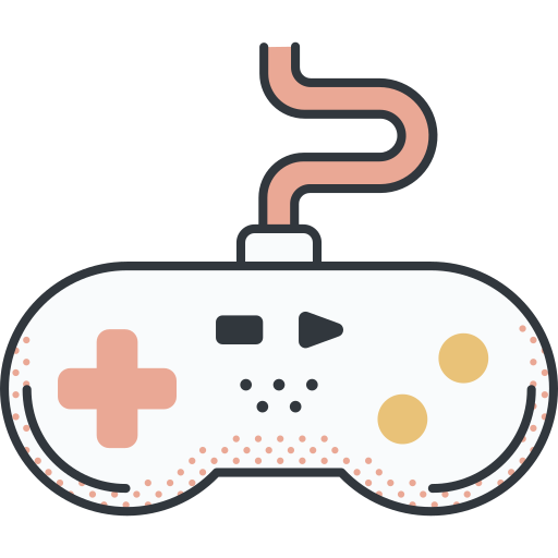 Gamepad Detailed Offset Lineal color icon