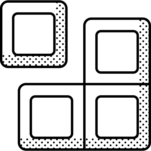 Block Detailed Offset Lineal icon