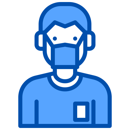 máscara facial xnimrodx Blue Ícone