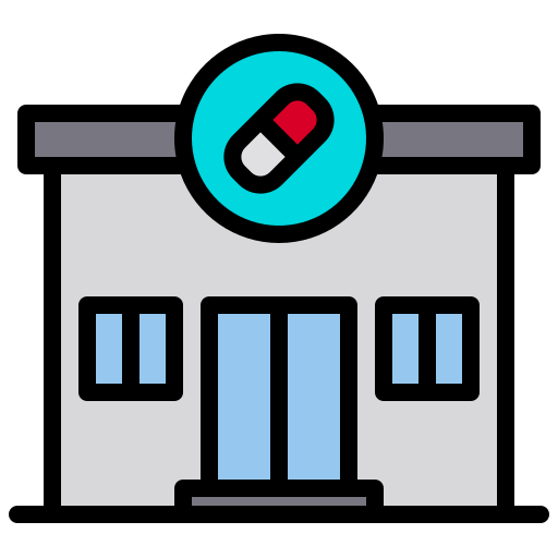 farmacia xnimrodx Lineal Color icono