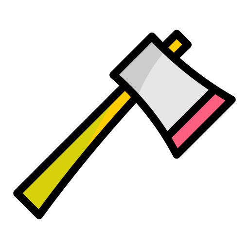 hacha Generic Outline Color icono