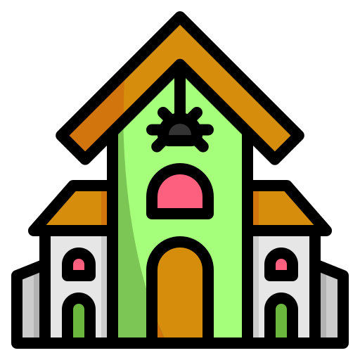 casa infestata Generic Outline Color icona