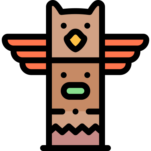 Totem Detailed Rounded Lineal color icon