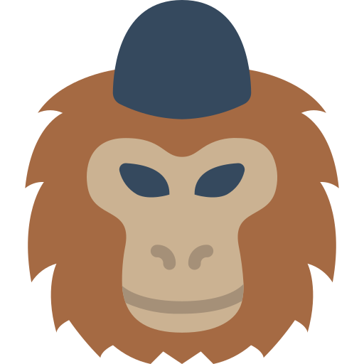 Monkey Basic Miscellany Flat icon