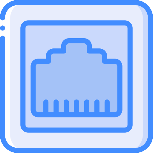stopcontact Basic Miscellany Blue icoon