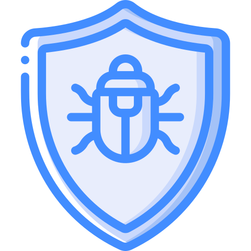 escudo antivírus Basic Miscellany Blue Ícone