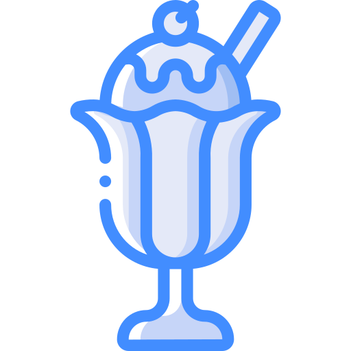 helado con frutas y nueces Basic Miscellany Blue icono