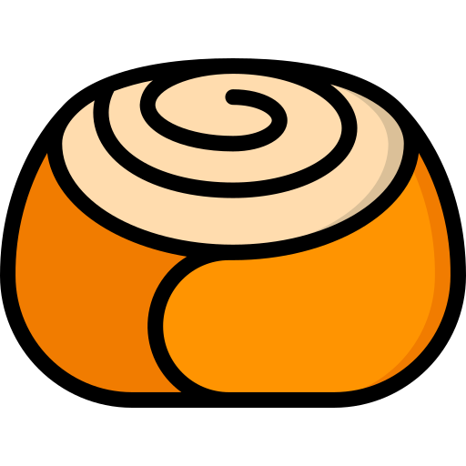 Cinnamon roll Basic Miscellany Lineal Color icon