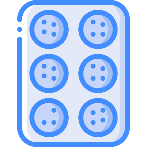 Cookies Basic Miscellany Blue icon