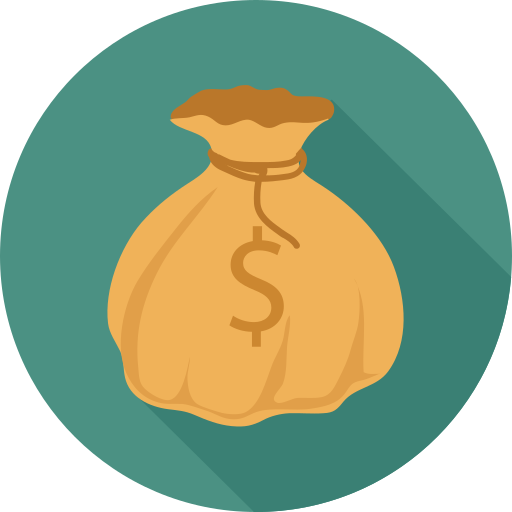 Money bag Generic Circular icon