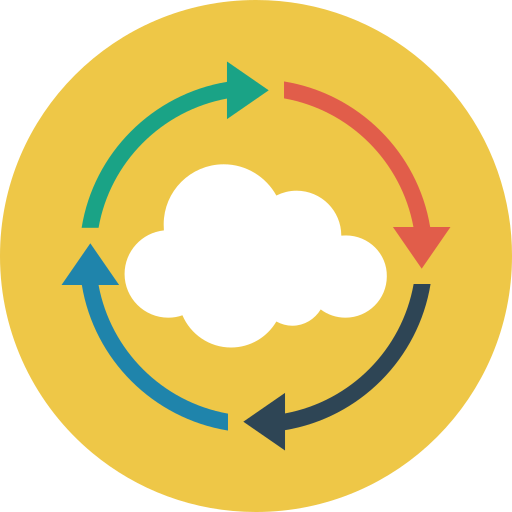 cloud computing Generic Circular Icône
