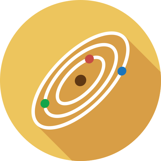 zonnestelsel Generic Circular icoon