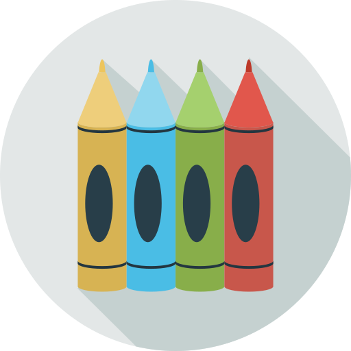 Crayons Generic Circular icon