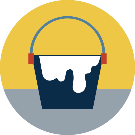 Paint bucket Generic Circular icon