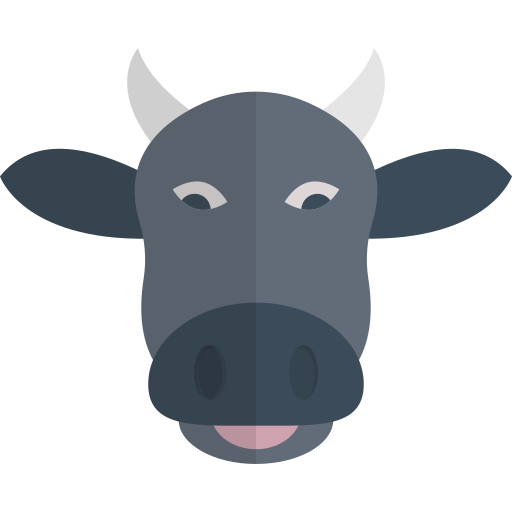 Cow Vector Stall Flat icon