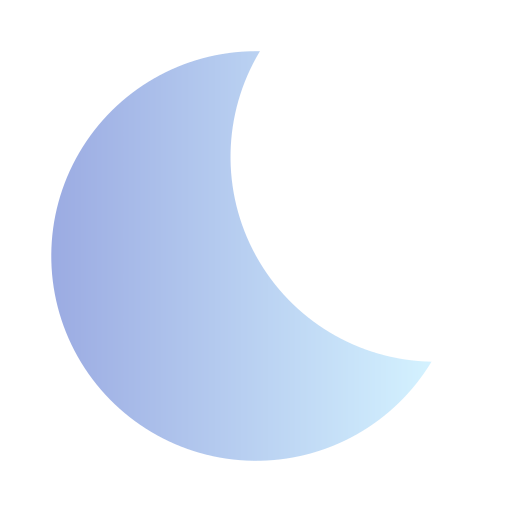 Moon Generic Flat Gradient icon
