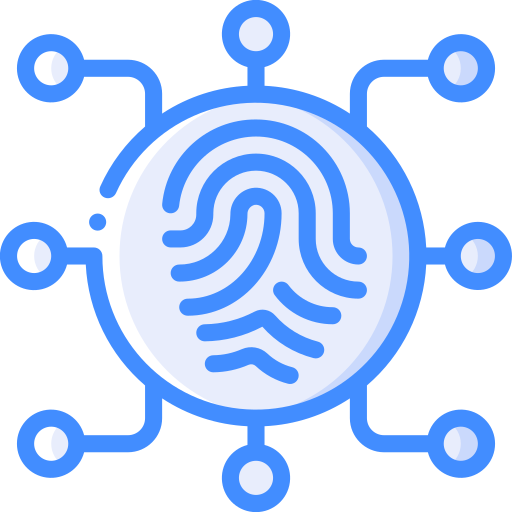 Cyber security Basic Miscellany Blue icon