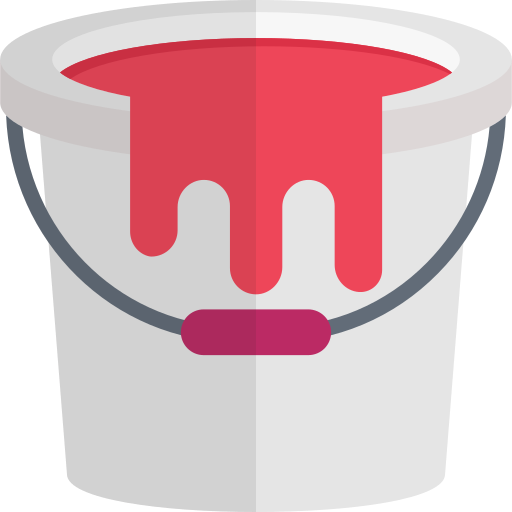 Pail Vector Stall Flat icon
