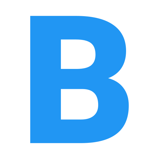 la lettre b Generic Blue Icône