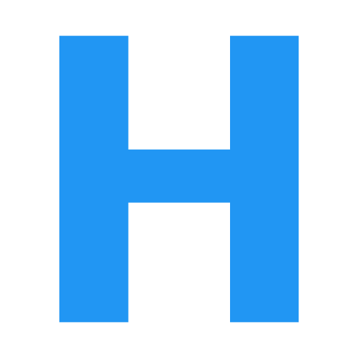 lettre h Generic Blue Icône