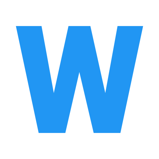 litera w Generic Blue ikona