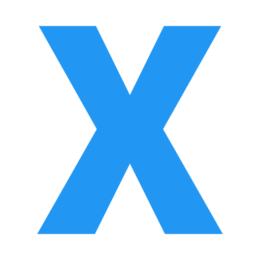 buchstabe x Generic Blue icon