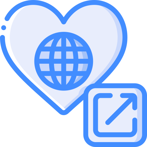 corazón Basic Miscellany Blue icono