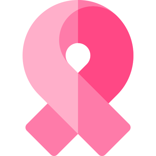 Pink ribbon Basic Rounded Flat icon