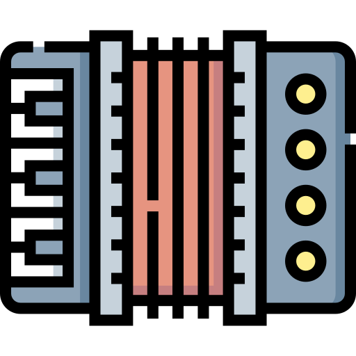 accordéon Detailed Straight Lineal color Icône