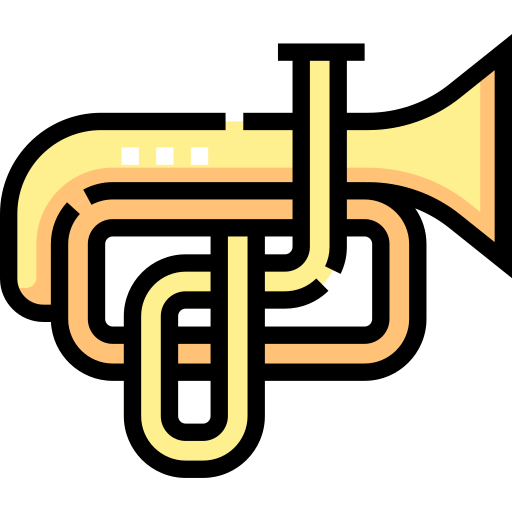 tuba Detailed Straight Lineal color icono