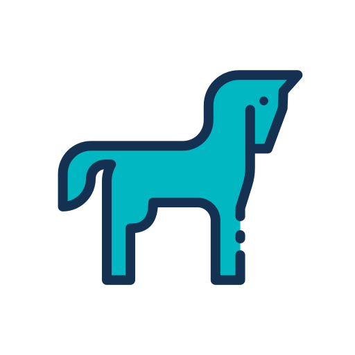 Horse Good Ware Lineal Color icon