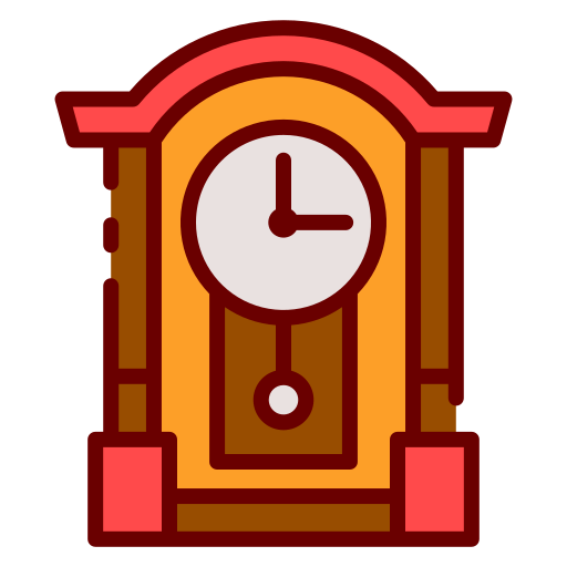 Grandfather clock Good Ware Lineal Color icon