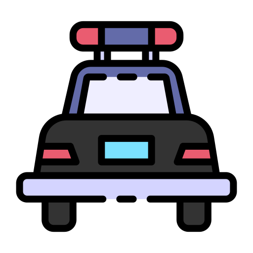 Полицейская машина Good Ware Lineal Color иконка