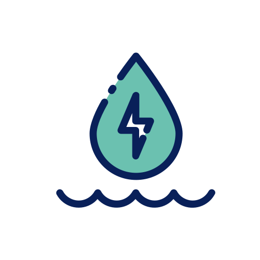 水エネルギー Good Ware Lineal Color icon
