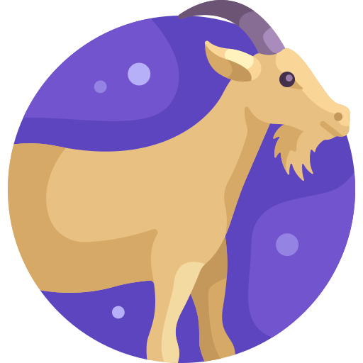 Goat Detailed Flat Circular Flat icon