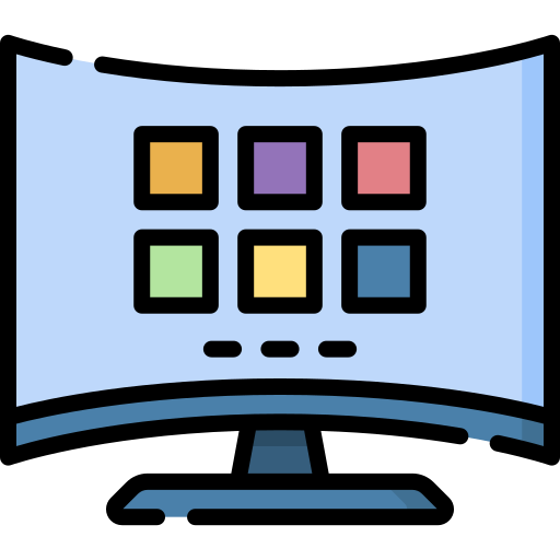 televisión inteligente Special Lineal color icono