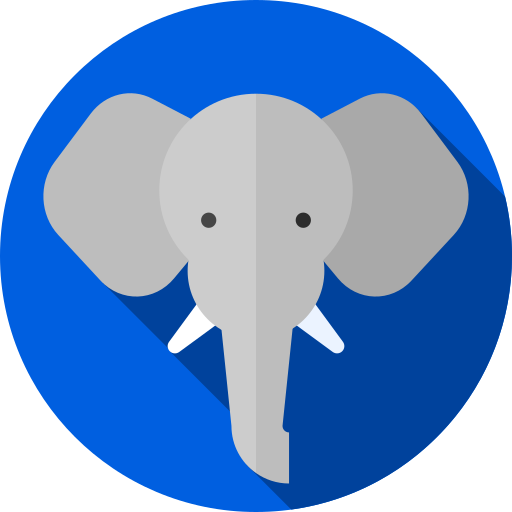 elefant Flat Circular Flat icon