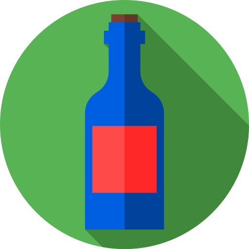 Wine Flat Circular Flat icon