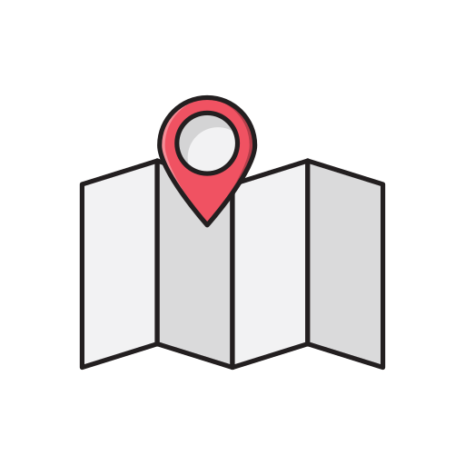 Location pin Vector Stall Lineal Color icon
